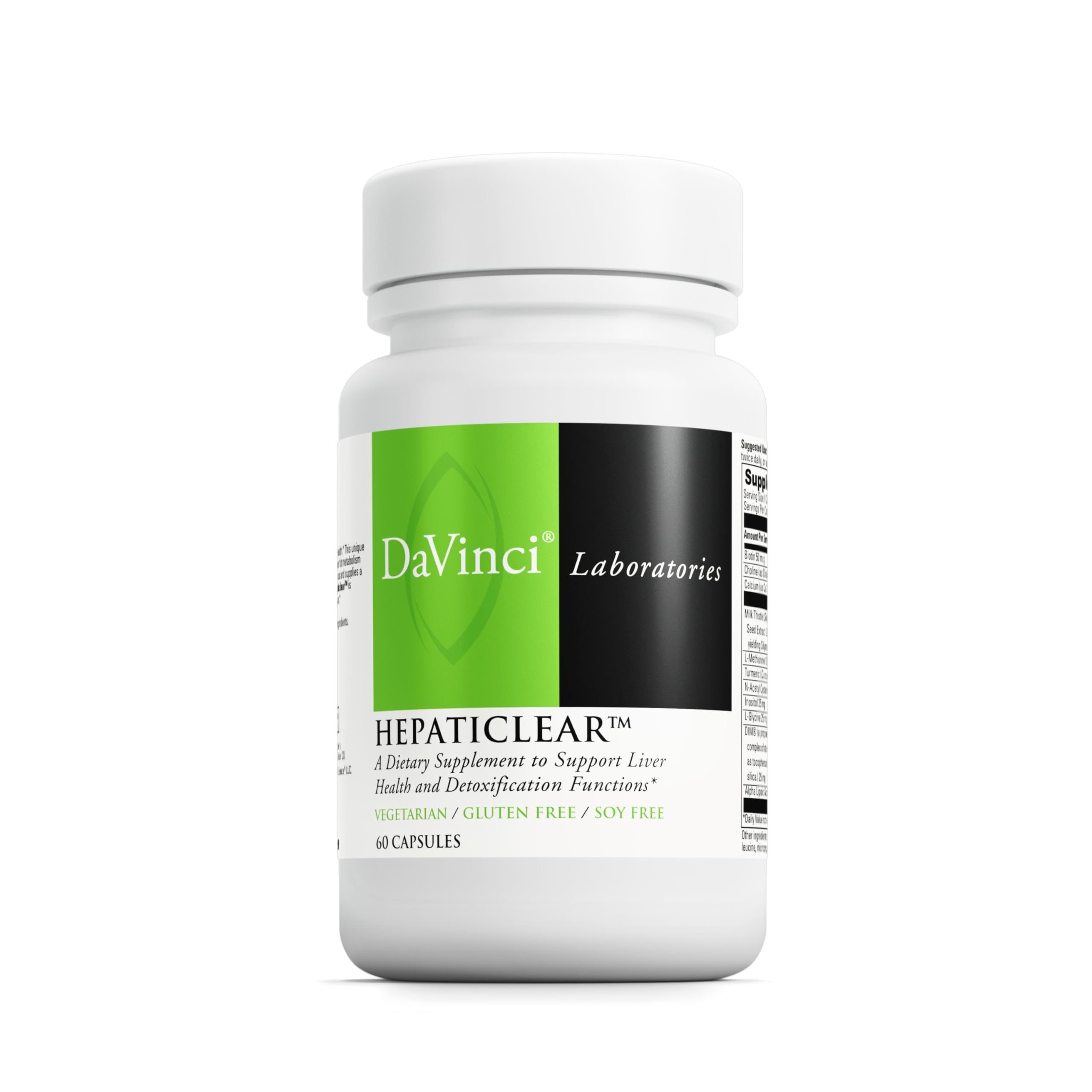 DaVinci Laboratories of Vermont Hepaticlear 60 Count – 2-Phase Liver Detox