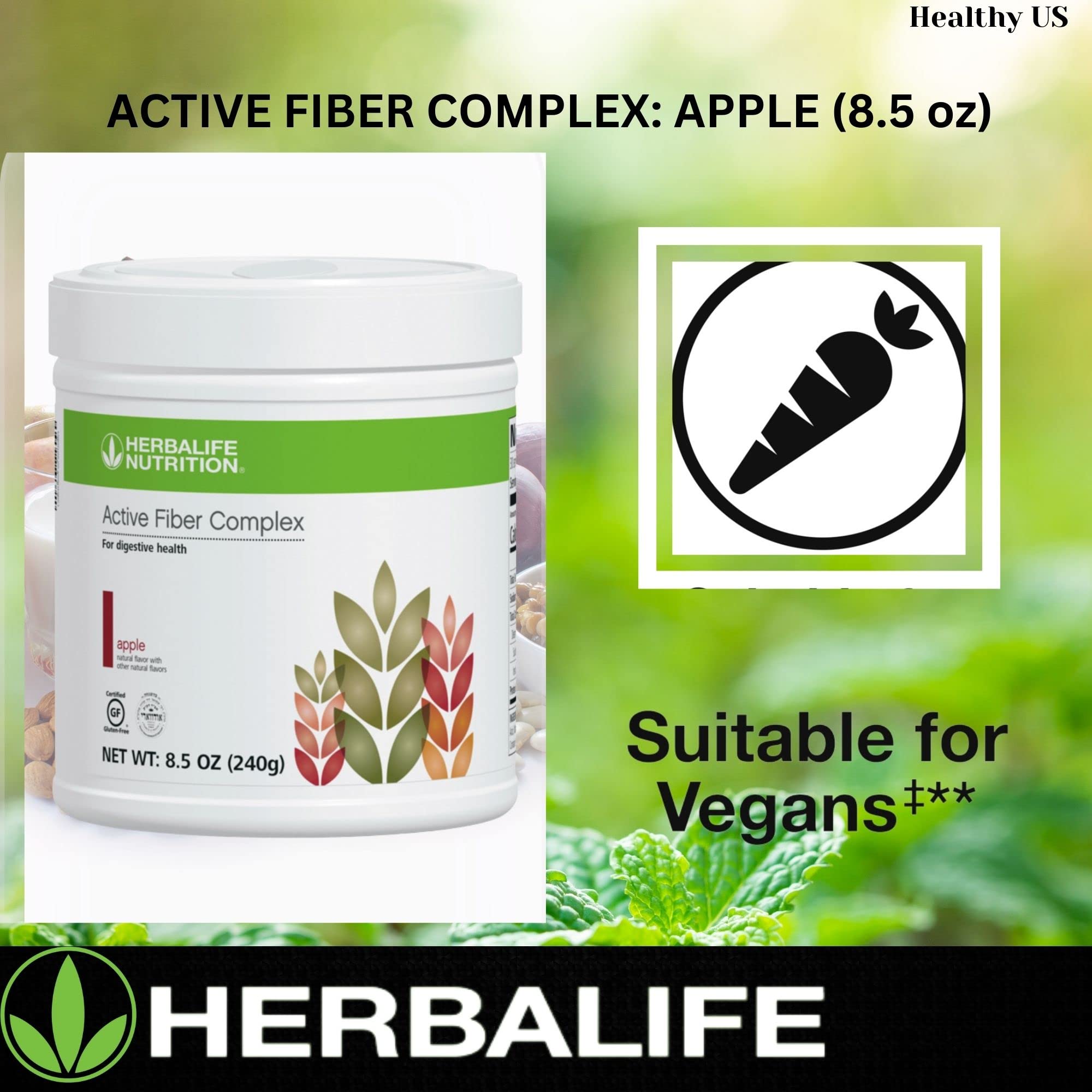Herbalife Active Fiber Complex Apple Flavor – 7.4 oz (210 g)