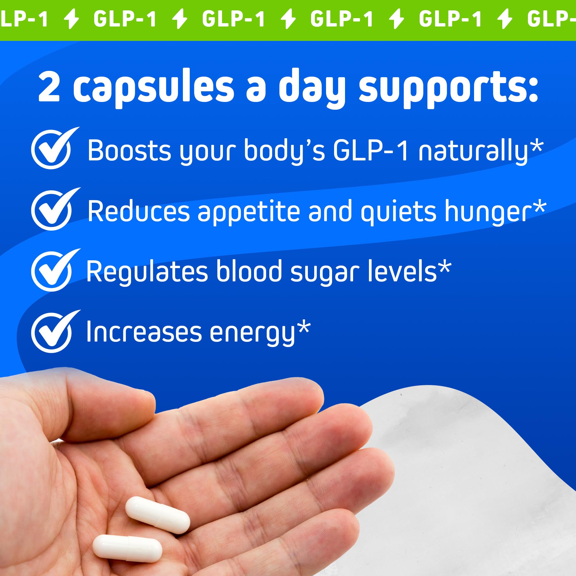 Herbtonics GLP-1 Support: Apple Cider Vinegar + Keto BHB, 60 Caps