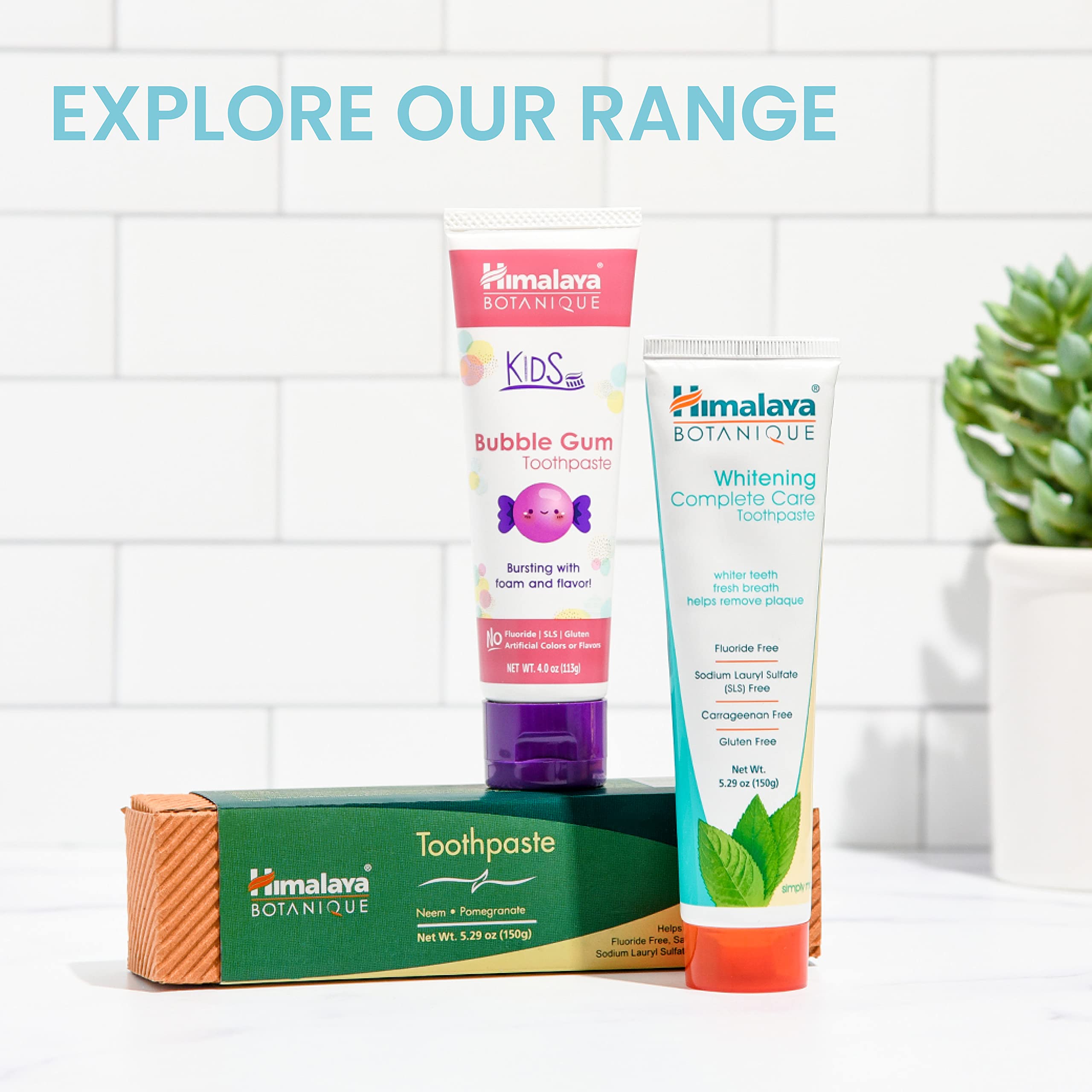 Himalaya Botanique Complete Care Toothpaste – Herbal, Fluoride Free, Peppermint (2 Pack)