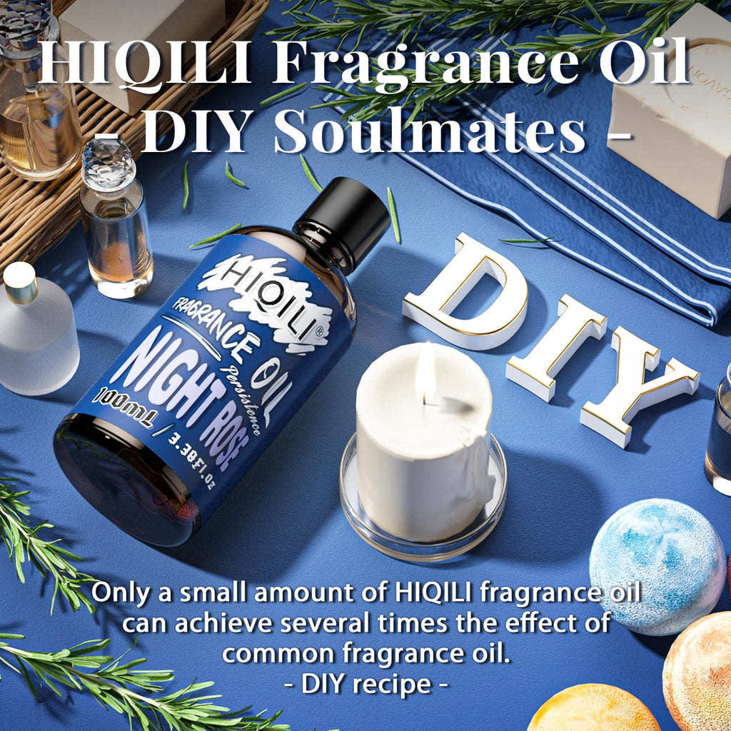 HIQILI Night Rose Fragrance Oil 100ml – Diffuser, Car Freshies, Candle & Soap Making