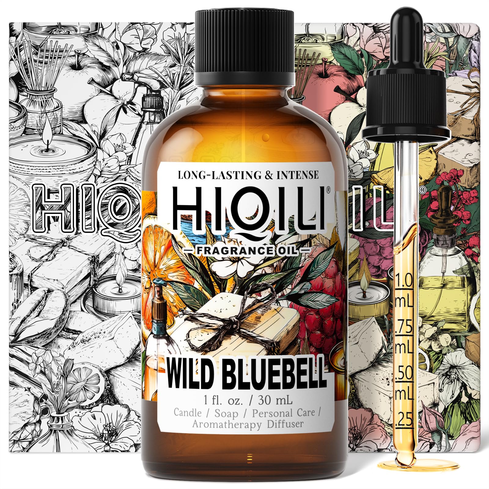 HIQILI Wild Bluebell Fragrance Oil – 1oz for Candles, Soaps, Diffusers