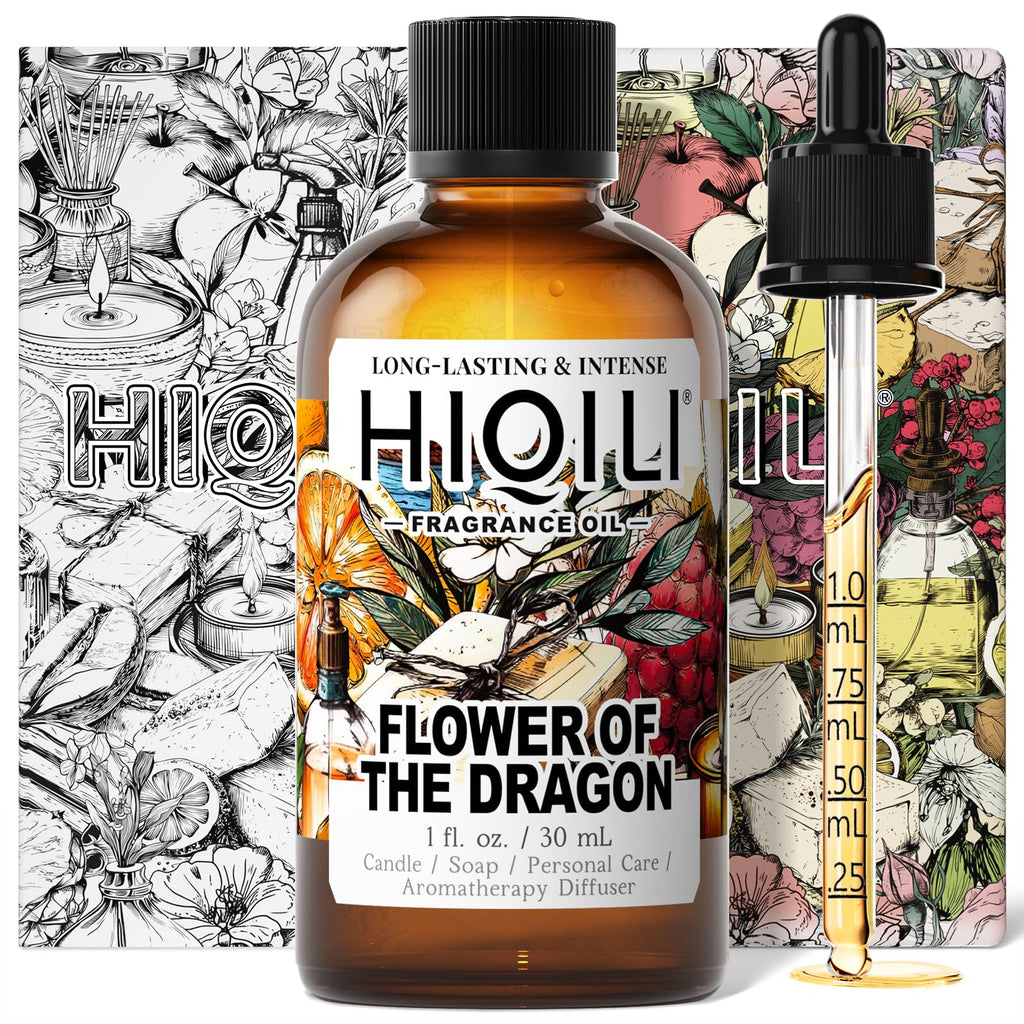 HIQILI Flower of The Dragon Fragrance Oil – Vanilla Cream Scent, 1 Fl Oz