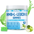 HMB & L-Leucine Gummies 3000mg – Apple Flavor, Muscle Growth & Recovery (Vegan, Gluten Free, Non-GMO)