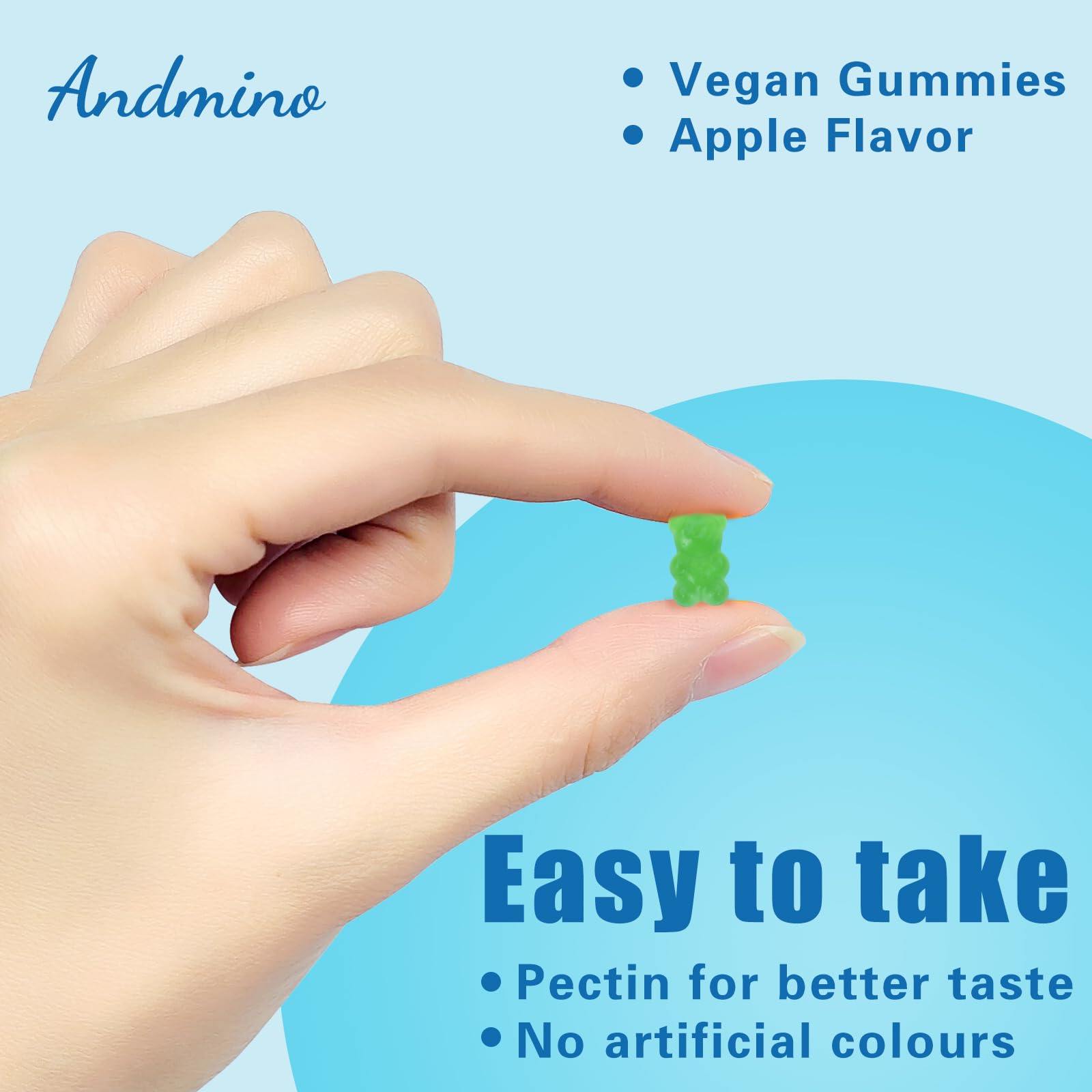 HMB & L-Leucine Gummies 3000mg – Apple Flavor, Muscle Growth & Recovery (Vegan, Gluten Free, Non-GMO)