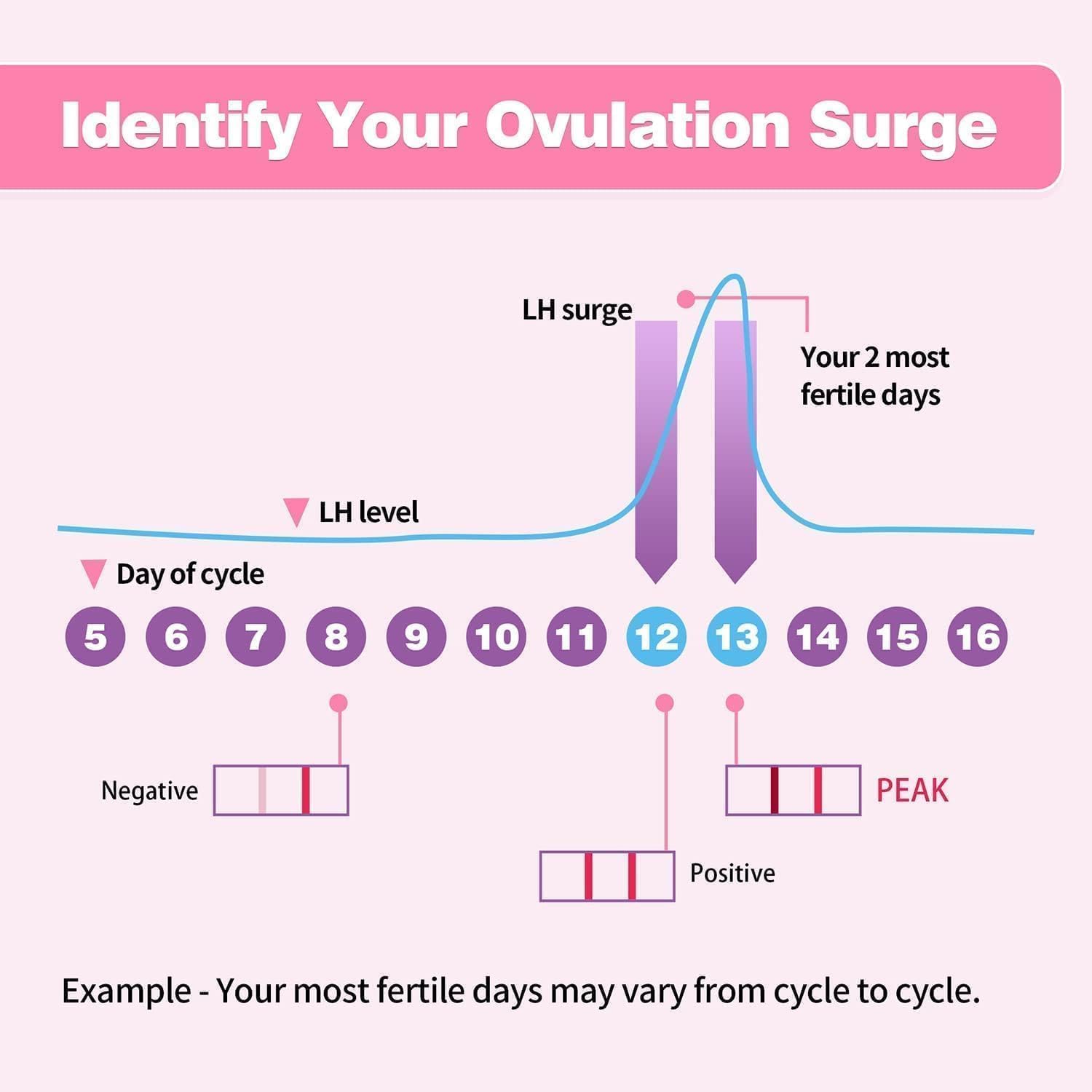 HEAL-CHECK 25 Count Ovulation Test Strips with Cups – Bulk LH Ovulation Predictor Kit for Home Fertility Testing