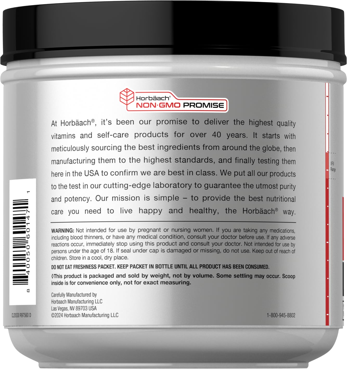 Horbäach Ultimate Joint Support Powder 1 lb – Glucosamine, Chondroitin, MSM & Turmeric | Non-GMO, Gluten Free