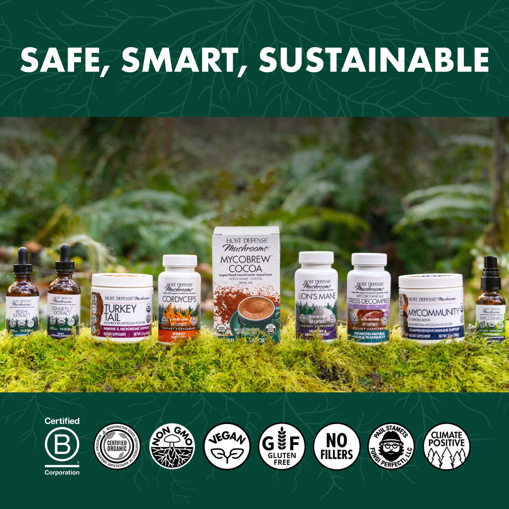 Host Defense Chaga Extract - Immune Support Supplement | 2 fl oz