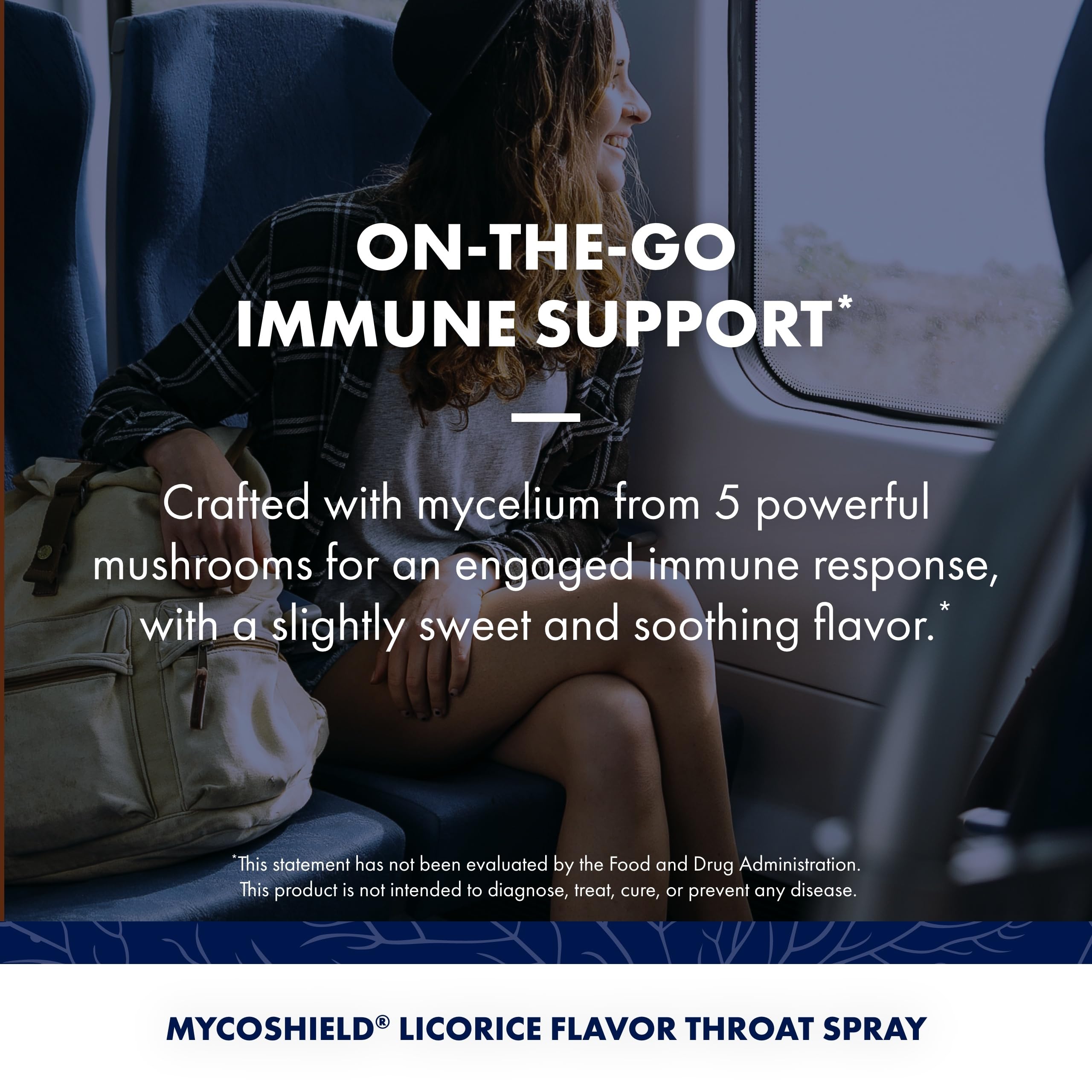 Host Defense MycoShield Throat Spray – Immune Support Mushroom Formula (Chaga, Reishi, Turkey Tail, Licorice Root) 1 oz