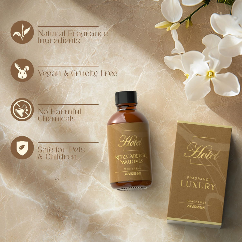 Hotel Diffuser Oil 4 Oz (120ml) Inspired by The Ritz Carton Hotel – Luxury Fragrance Oil for Diffuser & Crafting