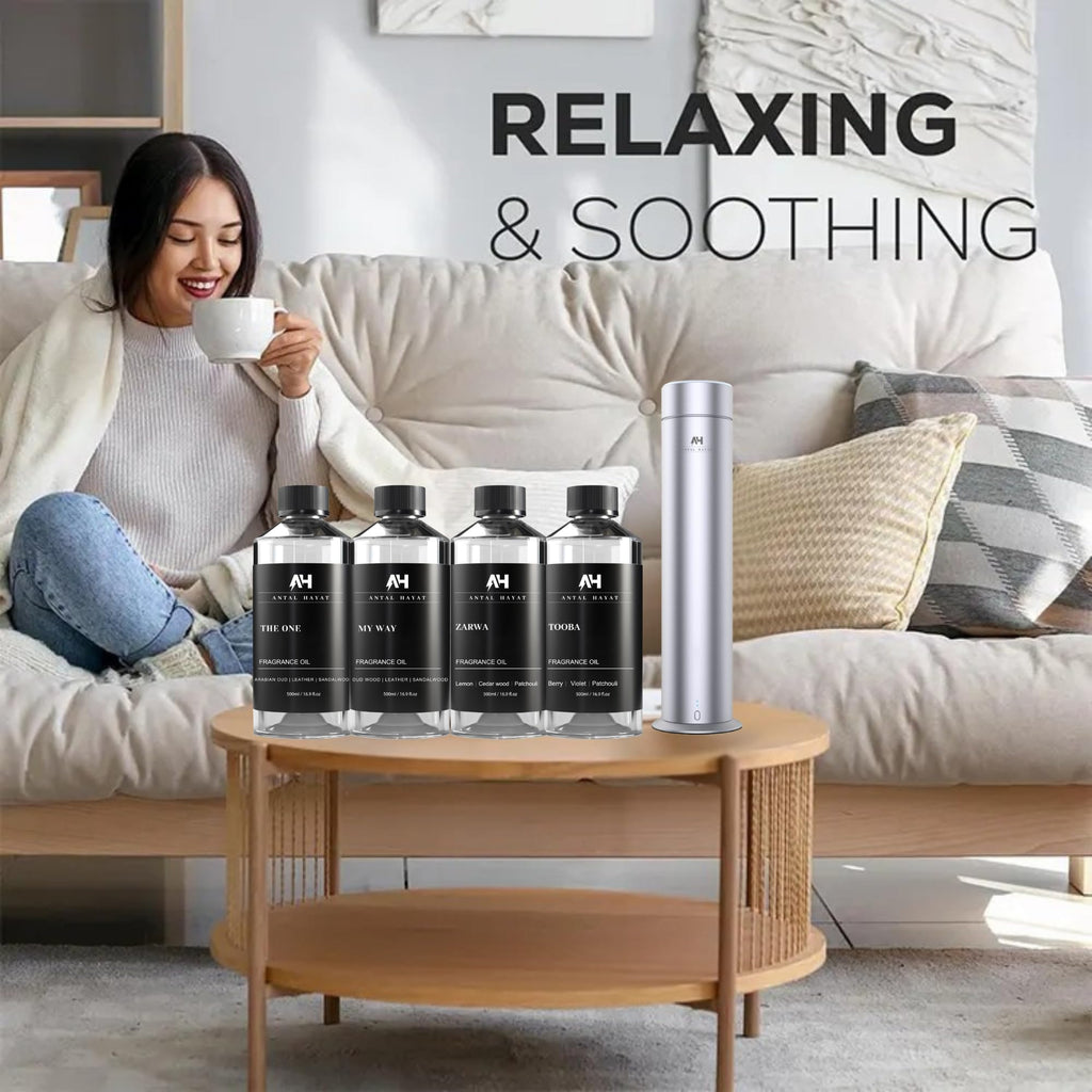 Hotel Scents Santal Diffuser Oil 120mL – 5-Star Hotel-Inspired Aromatherapy (Sandalwood, Leather & Cedar)