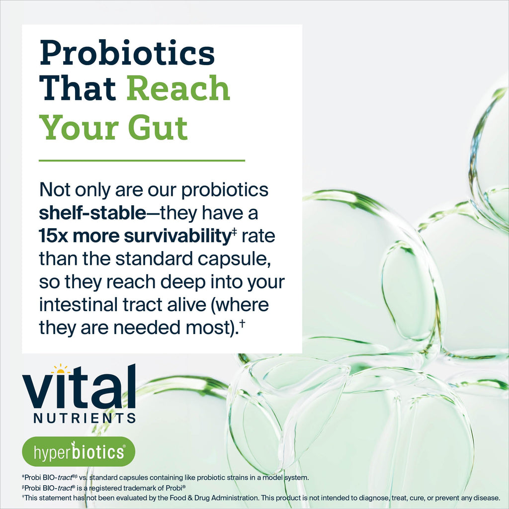 Hyperbiotics Vital Nutrients IBS Probiotic – Clinically Studied Vegan IBS Relief | 30 Capsules