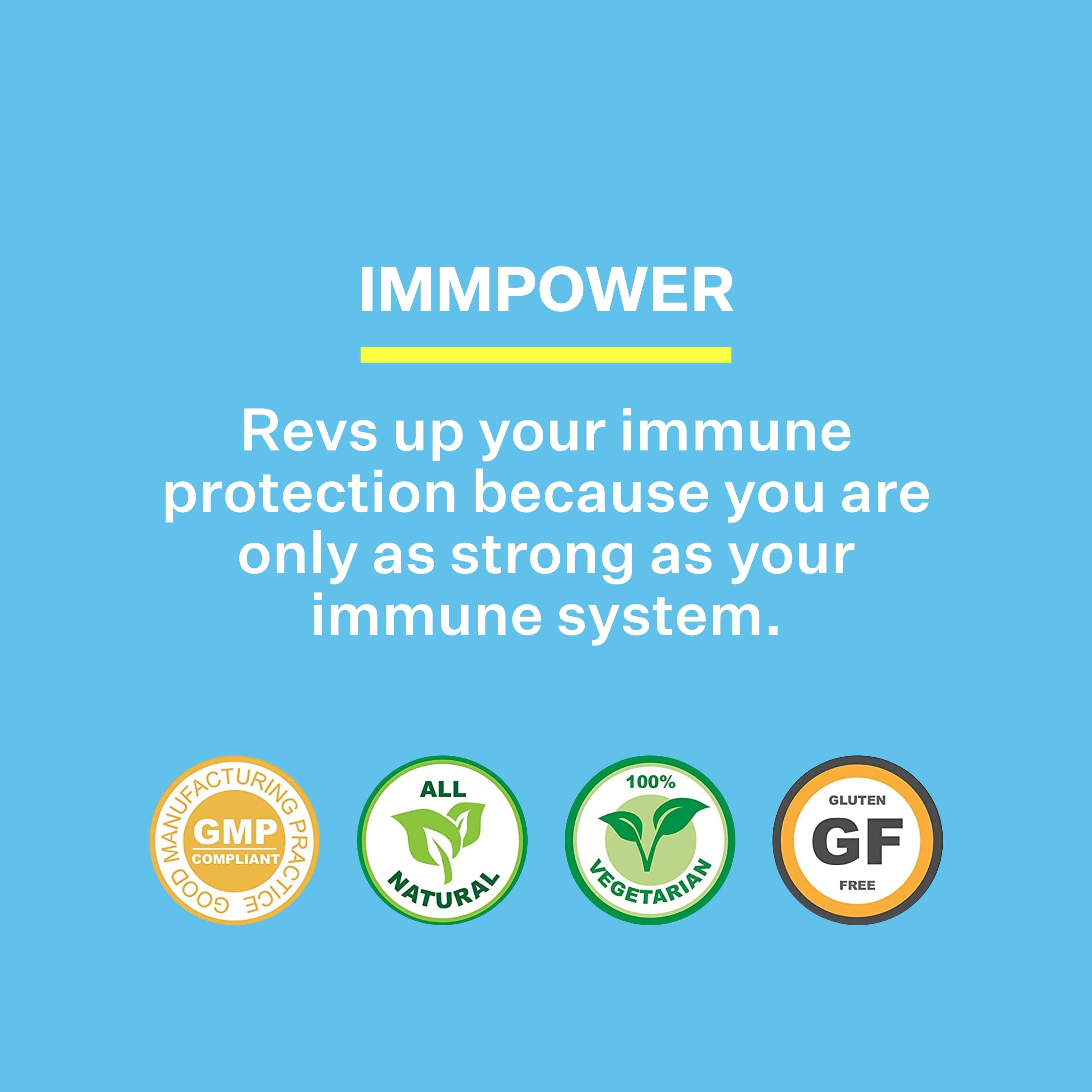 American BioSciences ImmPower AHCC 6-Pack – Enhanced Immune Support, 500 mg per Capsule, 30 Vegetarian Capsules