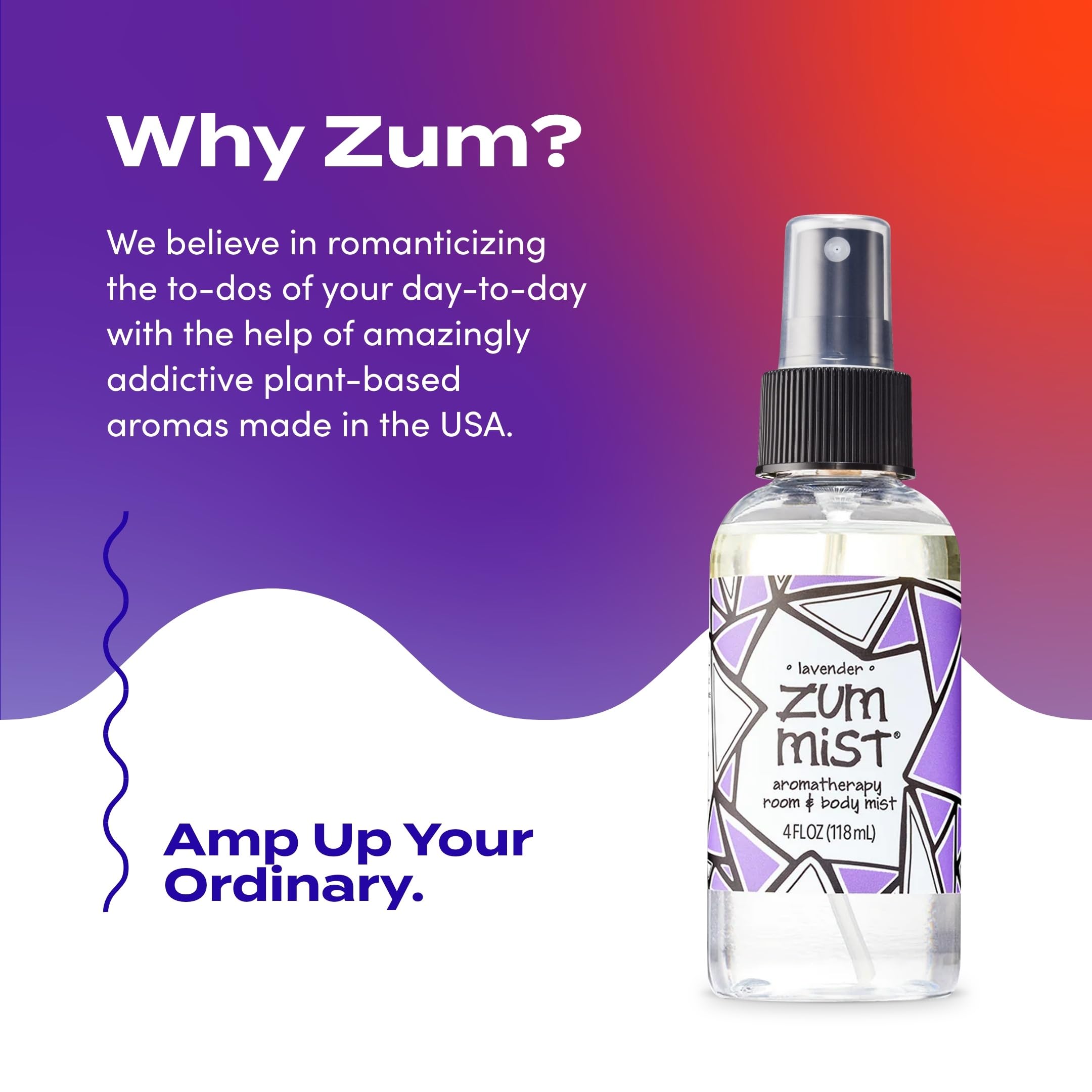 Indigo Wild Zum Mist Lavender Room & Body Spray – 4 oz, 2-Pack | Aromatherapy Essential Oil Spray