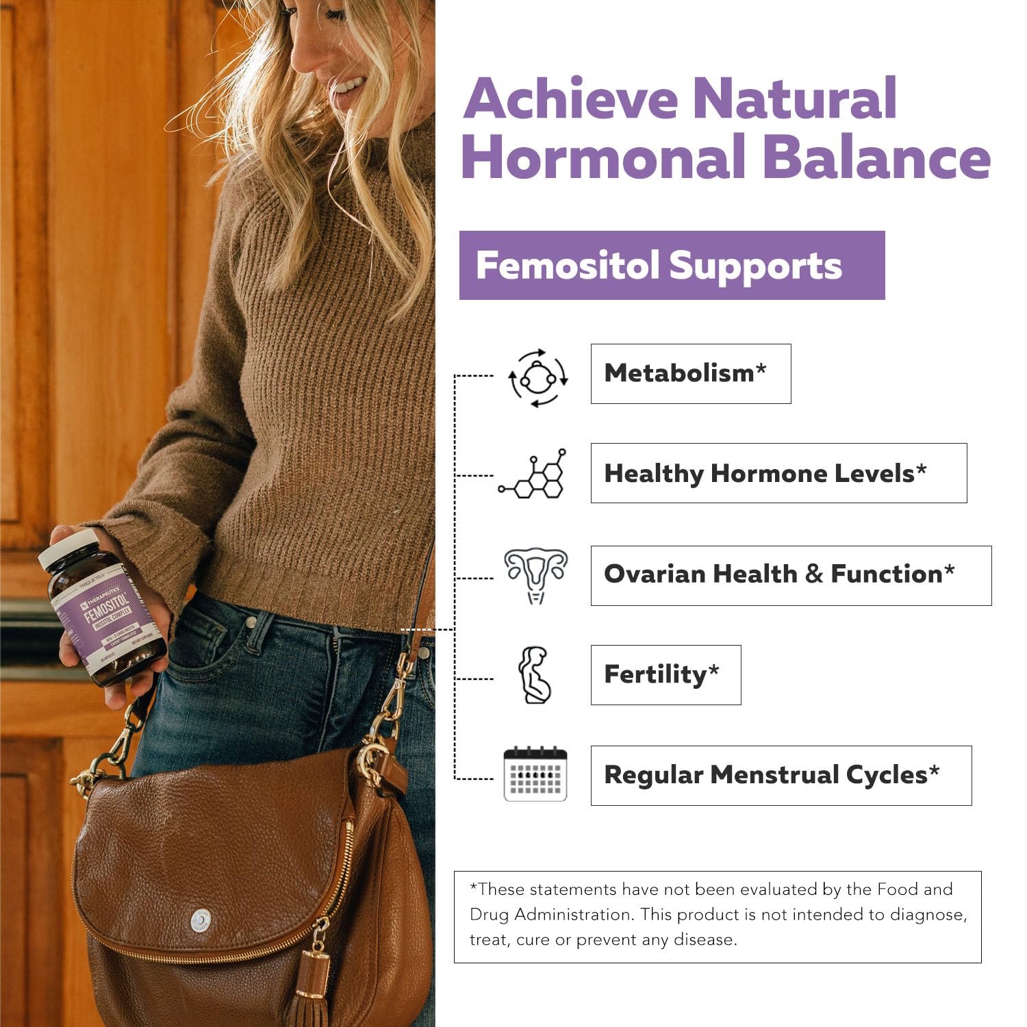Inositol Supplement | Myo-Inositol & D-Chiro Inositol 40:1 Ratio | Hormonal Balance & Ovarian Health | 90 Capsules (30 Servings) | Clinically Validated