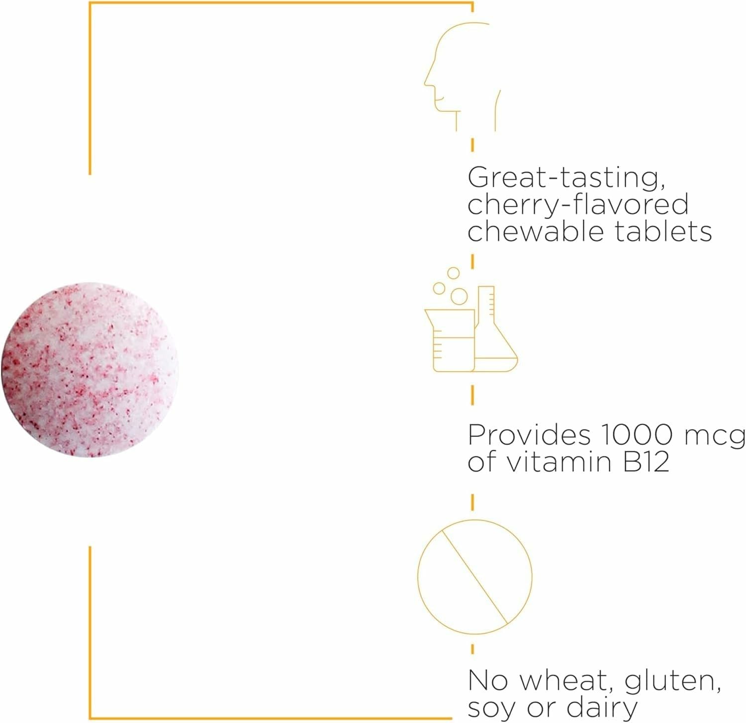 Integrative Therapeutics B12-Active Cherry Chewables – Vegan, Gluten-Free B12 for Nerve Support (30 Servings)