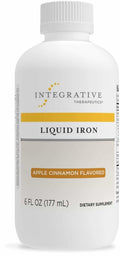 Integrative Therapeutics Liquid Iron with B12 & Folate | Apple Cinnamon | Gluten & Dairy-Free | 6 oz