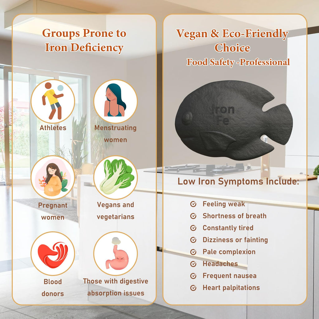 Iron Fish 2 Pack – Cast Iron Cooking Tool to Boost Iron in Food & Water