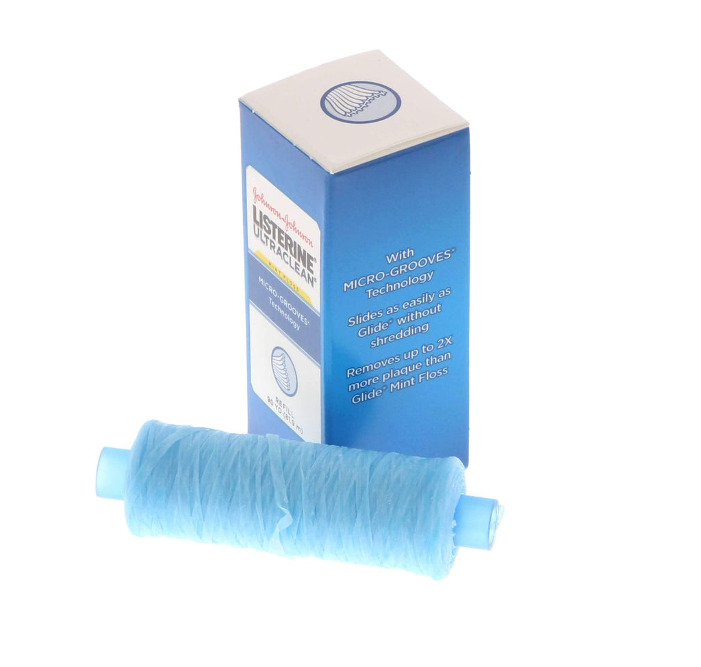 JJO Listerine Ultra Clean Floss 90 yd Spool – No Dispenser | Mint