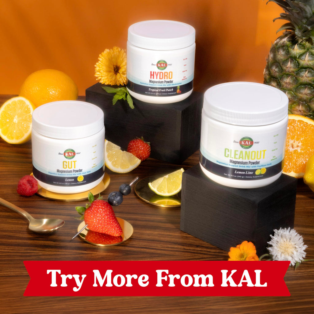 KAL Cleanout Magnesium Plus Psyllium Husk Powder – Lemon Lime | 40 Servings, 8.5 oz