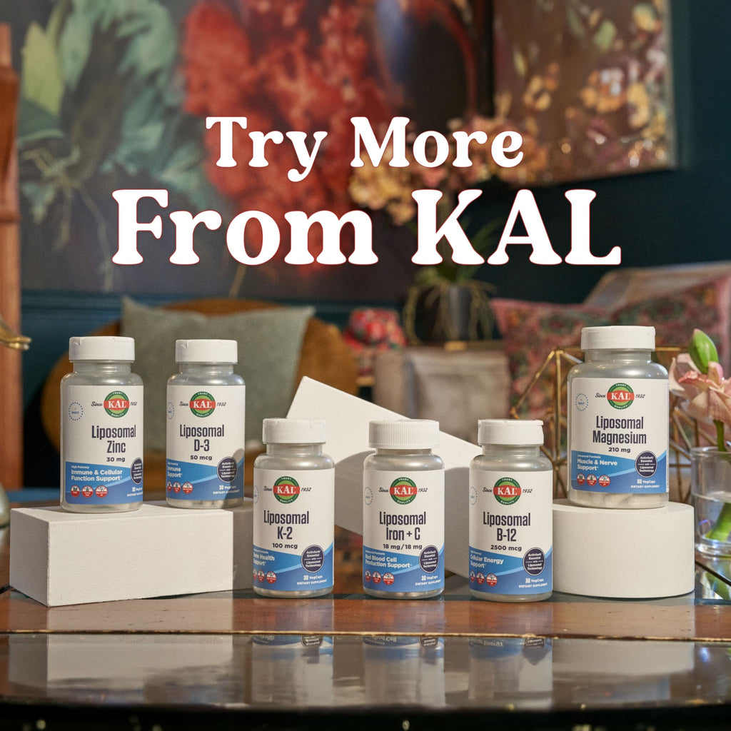 KAL Liposomal Vitamin B12 2500 mcg – High Absorption, Vegan, Gluten Free | 30 Servings