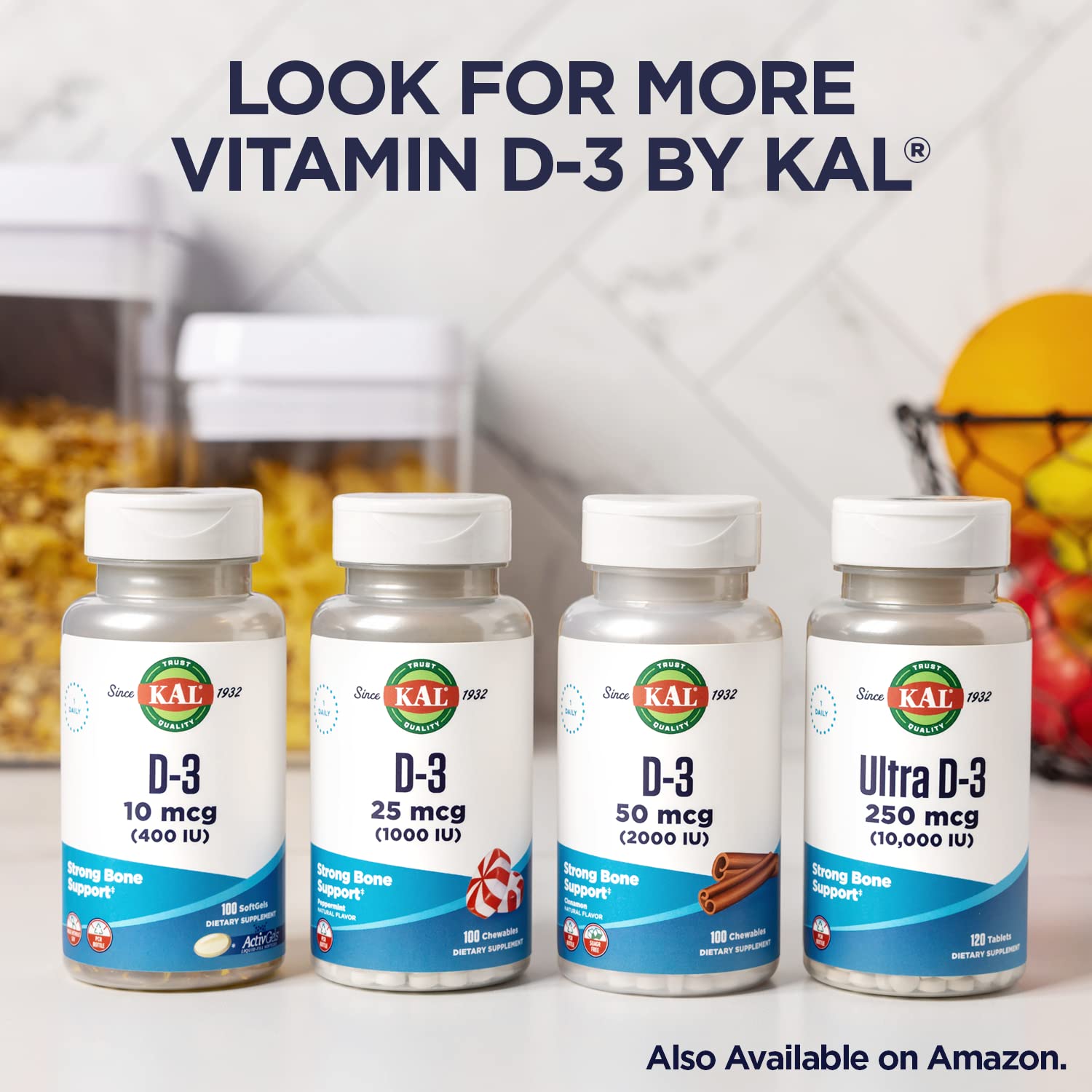 KAL Ultra Vitamin D3 250 mcg (10000 IU) – High Potency D3, Immune Support, Bone Health | ActivMelt