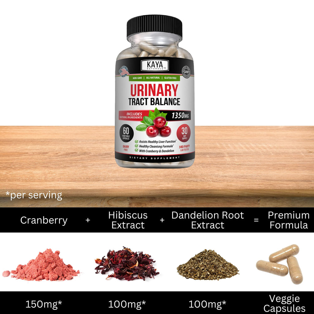 Kaya Naturals D-Mannose Urinary Tract Health – 60 Veggie Capsules