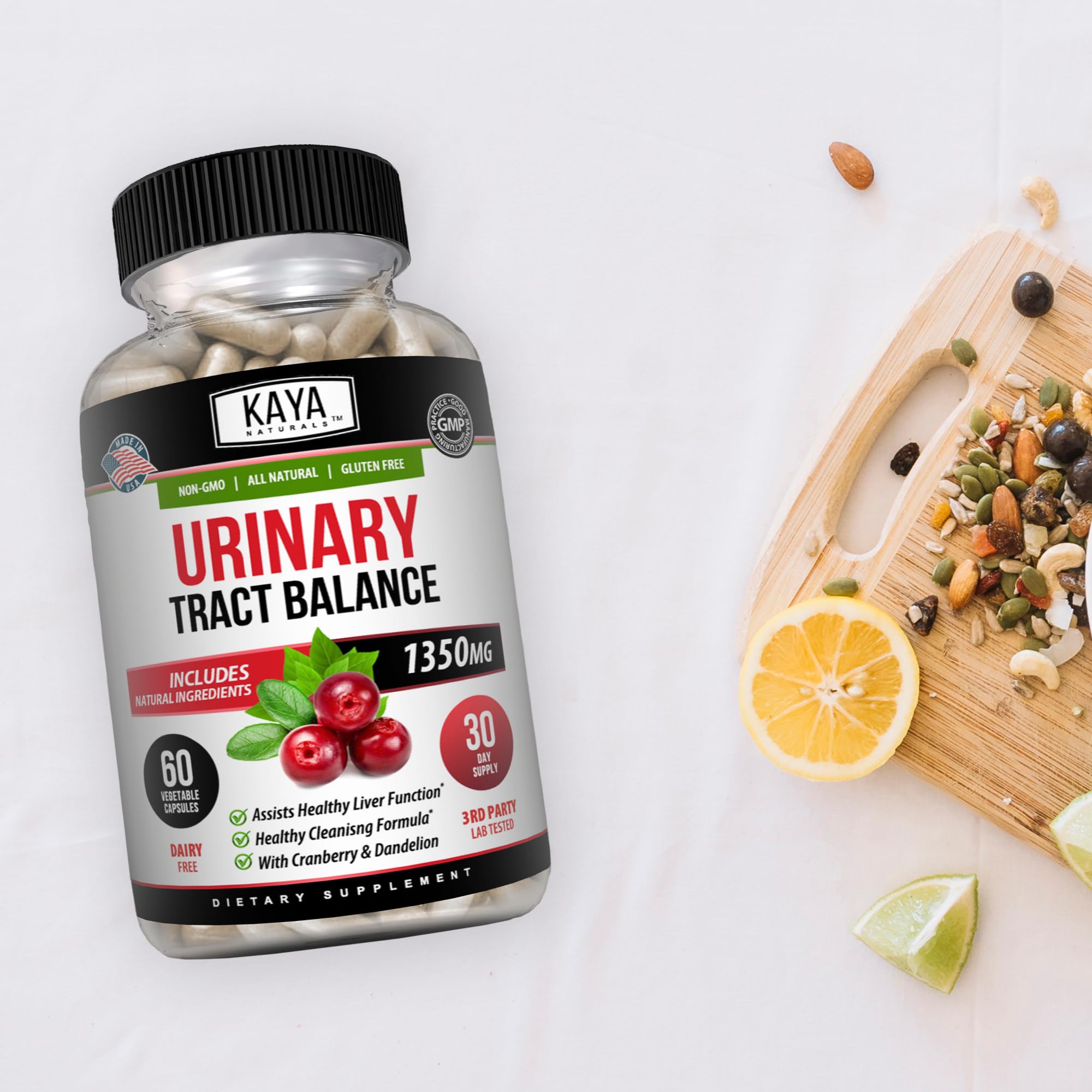 Kaya Naturals D-Mannose Urinary Tract Health – 60 Veggie Capsules