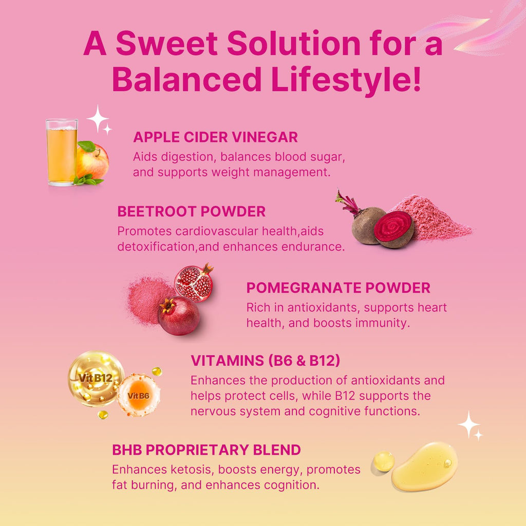 Keto ACV Gummies for Weight Loss – Sugar Free Apple Cider Vinegar with B12 (80 ct)