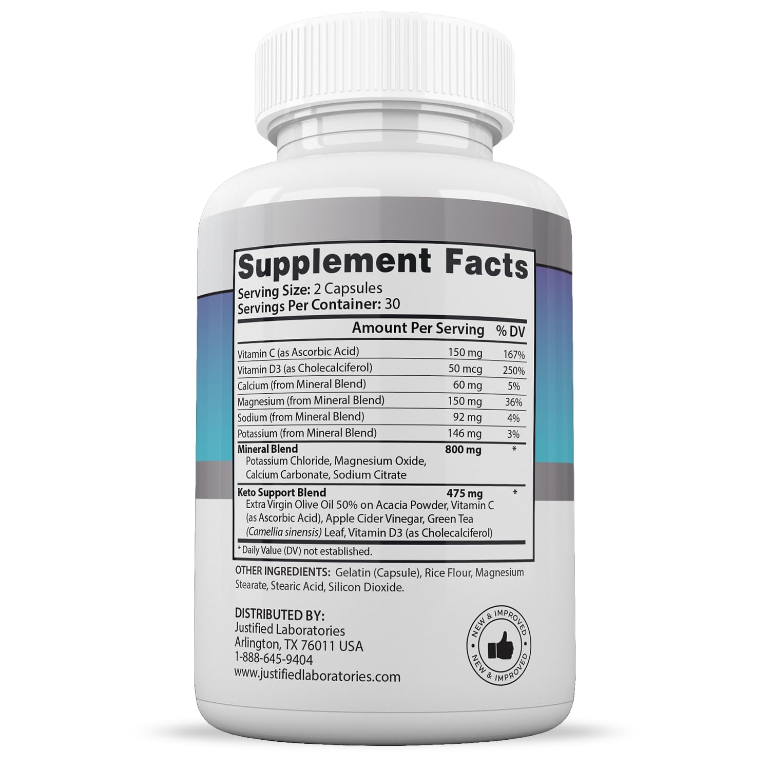 (2 Pack) Ketogenix Keto Pills 1275MG New & Improved Formula with Apple Cider Vinegar, Extra Virgin Olive Oil Powder, Green Tea – 120 Capsules