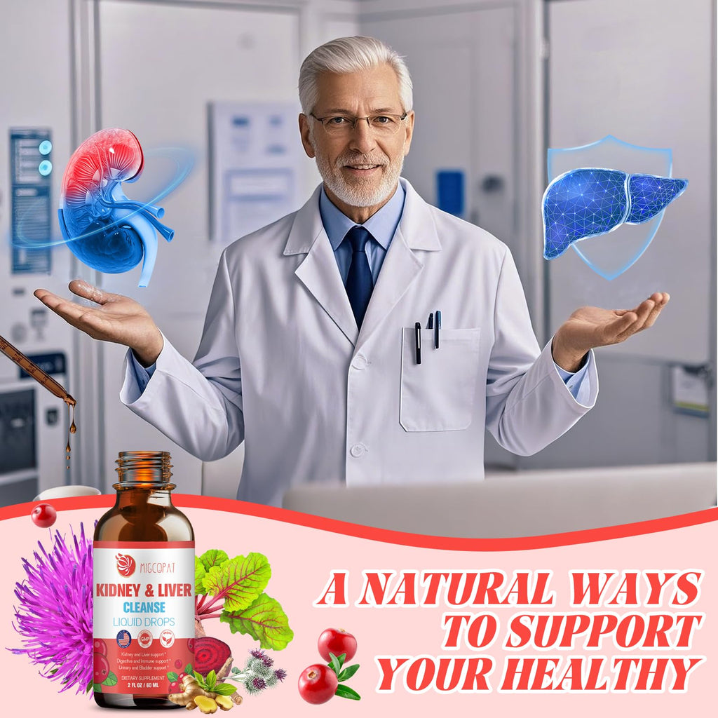Kidney & Liver Cleanse Detox & Repair Drops – 2 Pack (60ml Each) | Cranberry & Milk Thistle