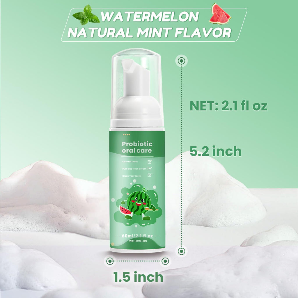 Kids Foam Fluoride Free Toothpaste – Mint Mix for U-Shaped Toothbrush