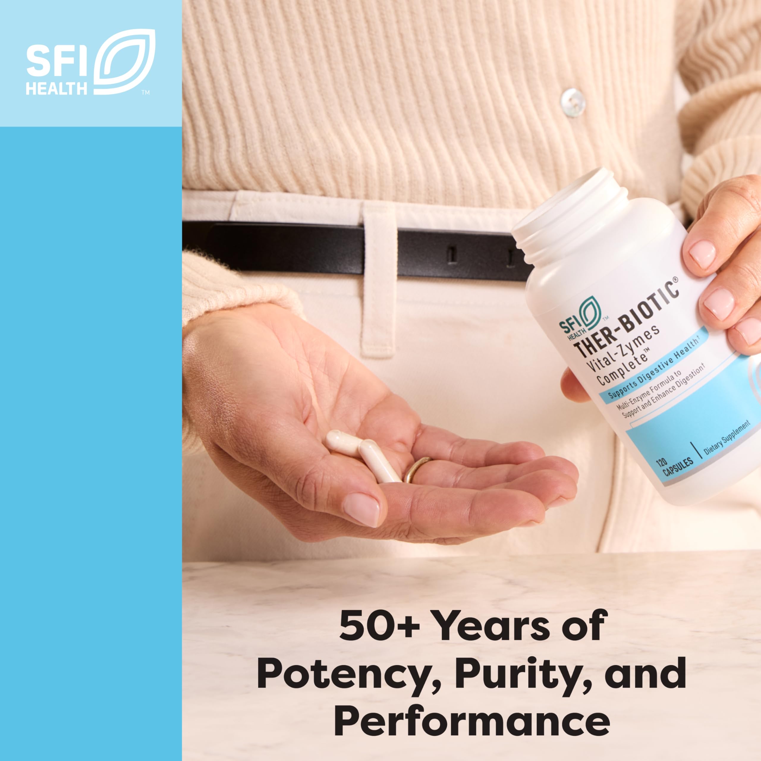 Klaire Labs SFI Health Probiotic Powder – 30 Packets, Shelf-Stable, Hypoallergenic