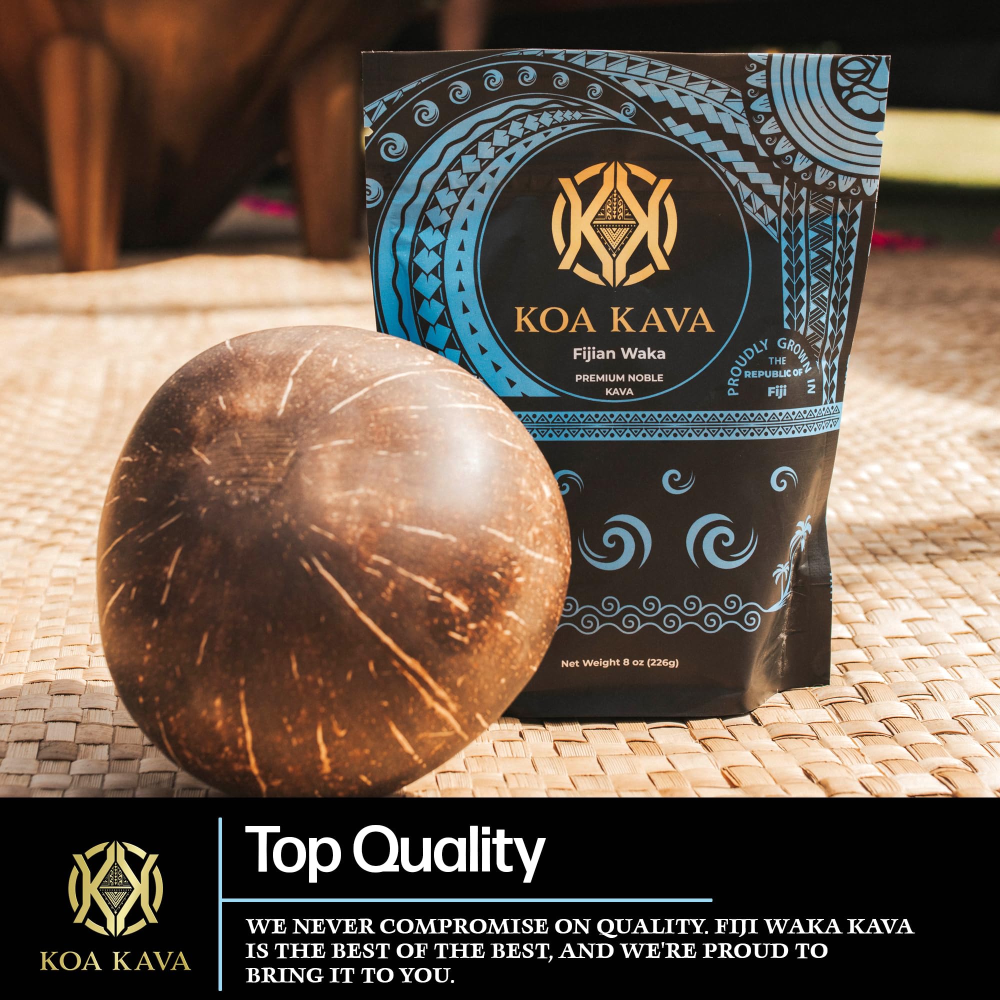 Koa Kava Fiji Kava Powder – Premium Noble Waka Kava Root, Savusavu, Fiji | 1 lb