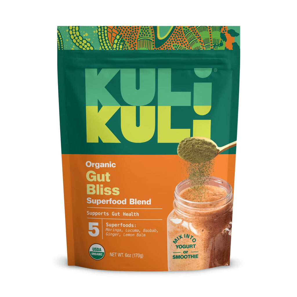 Kuli Kuli Gut Bliss Superfood Powder 6 oz | Organic Moringa & Gut Health