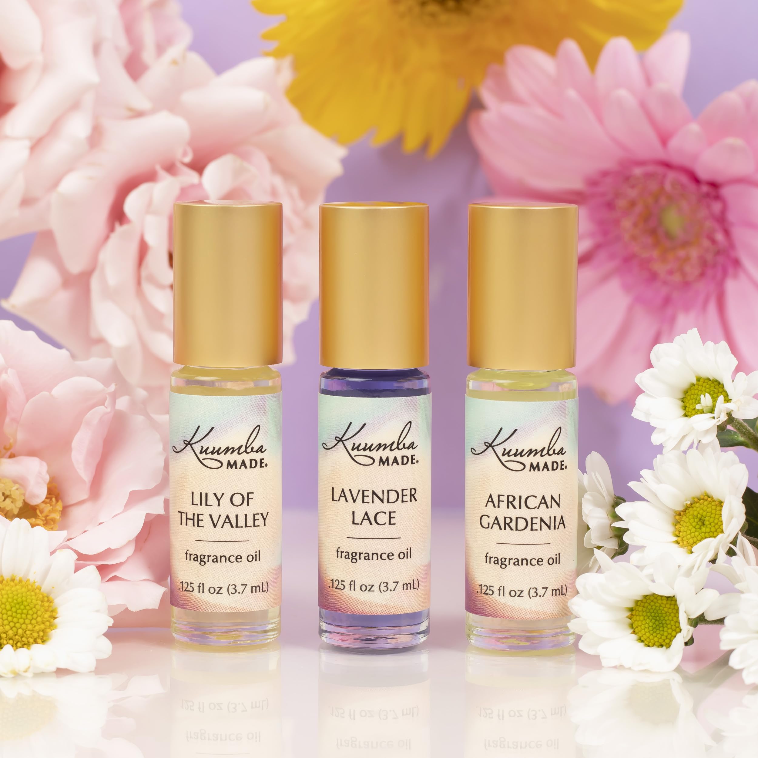 Kuumba Made Lily of The Valley Fragrance Oil Roll-On 0.125 fl oz (3.7ml) | Rollerball Perfume | Alcohol Free