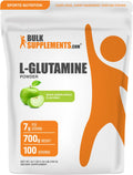 BulkSupplements.com L-Glutamine Powder – Sour Green Apple, 700g (1.5 lb) | 7 g Serving
