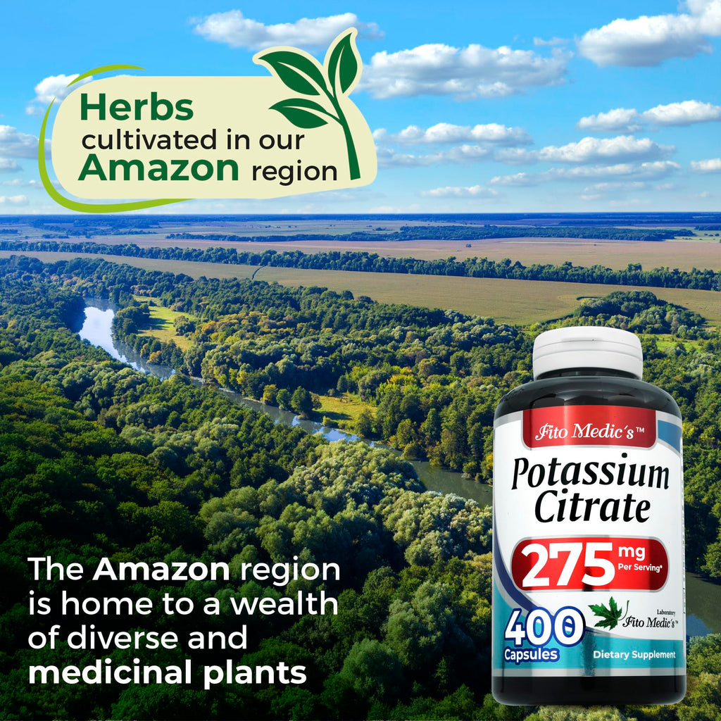 Lab Potassium Citrate 400 Capsules – 275 mg | Ultra High Absorption Potassium Supplement