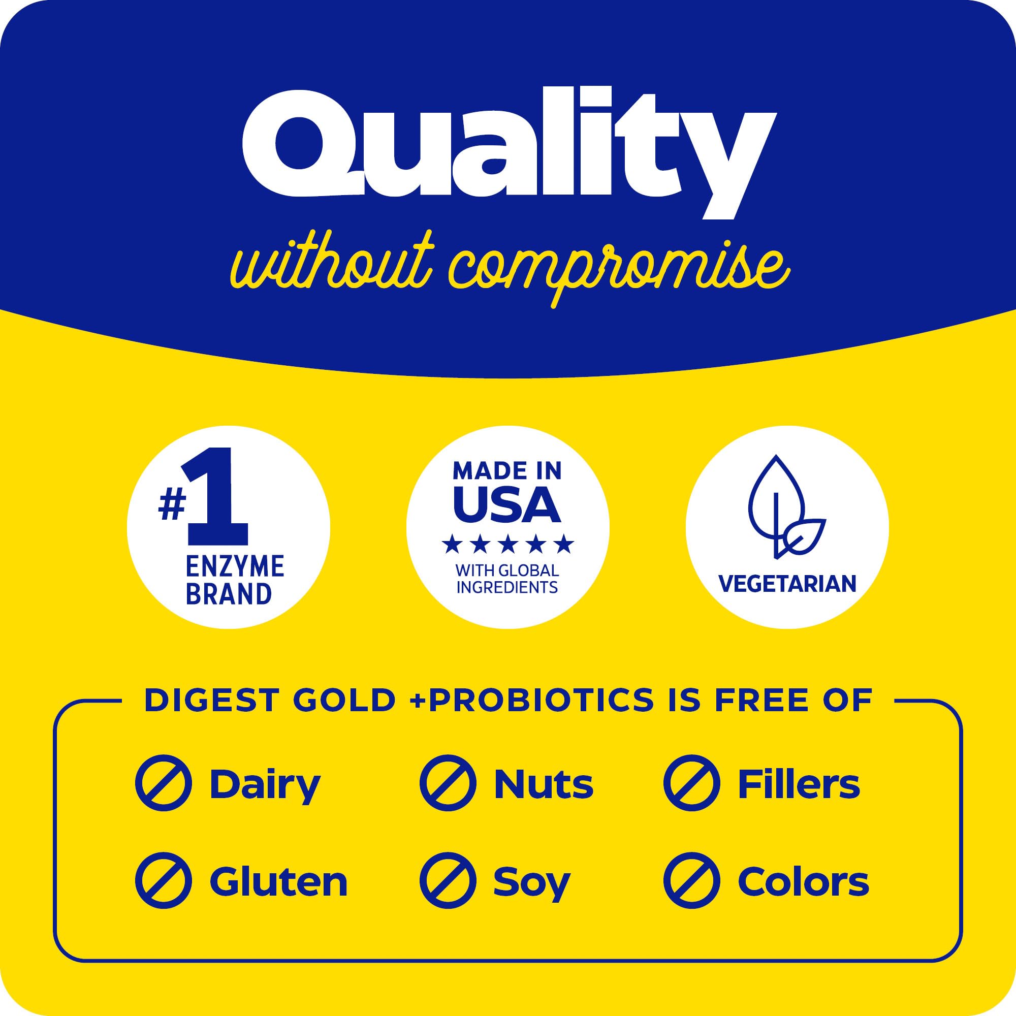 Enzymedica Digest Gold + Probiotics – 2-in-1 Digestive Enzymes & Probiotic Support, 180 Capsules