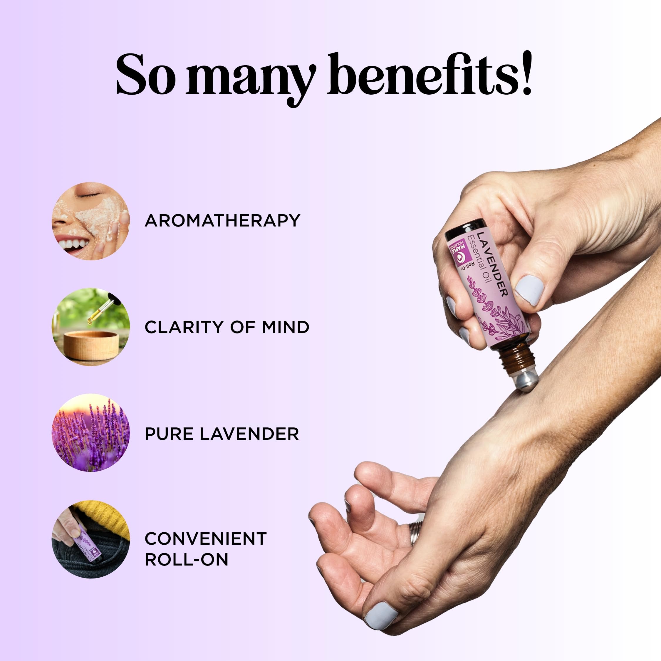 Lavender Essential Oil Roll-On 2-Pack | Calming Aromatherapy for Sleep & Relaxation