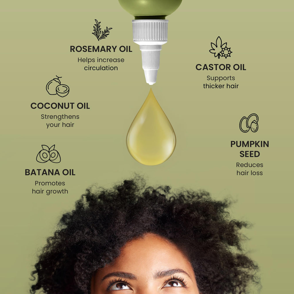 Lebanta Batana Oil for Hair Growth – 100% Pure, Organic Blend with Castor, Pumpkin Seed, Coconut & Rosemary (1 Pack)