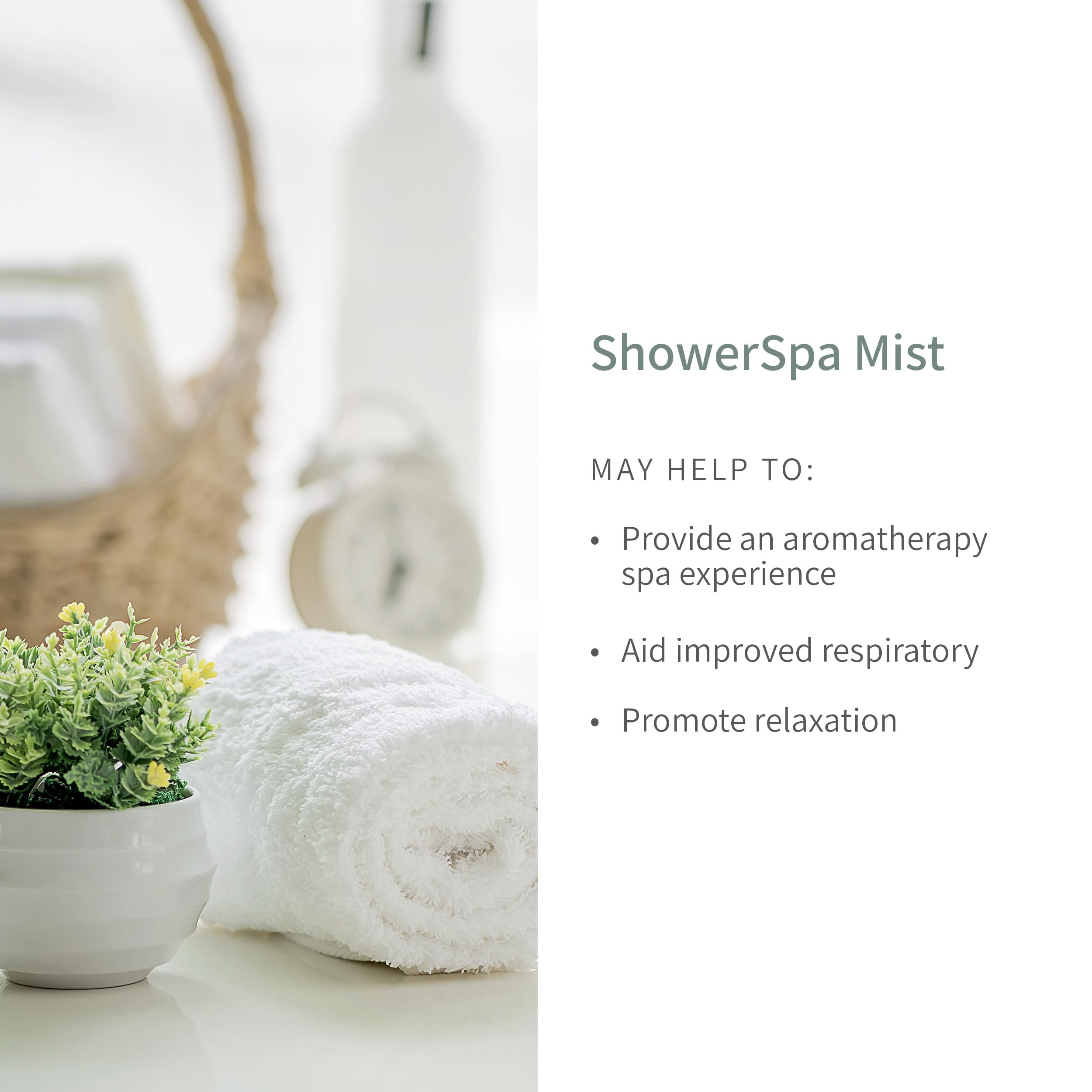 European Spa Source Energizing Lemongrass + Eucalyptus ShowerSpa Mist – Aromatherapy, 4 fl oz
