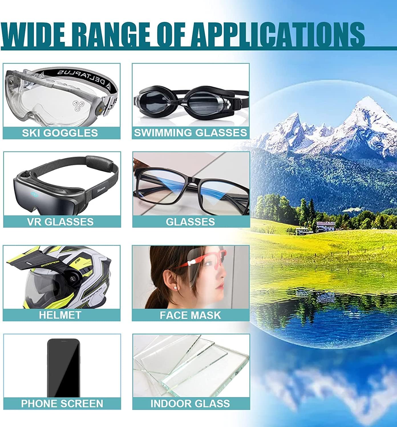 Lens Scratch Remover for Eye Glasses – Eyeglass & Lens Scratch Remover (100ml x2)