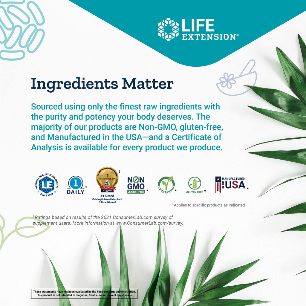 Life Extension Potassium 99 mg + Extend-Release Magnesium 250 mg (2x100 Veg Caps) – Gluten-Free, Non-GMO