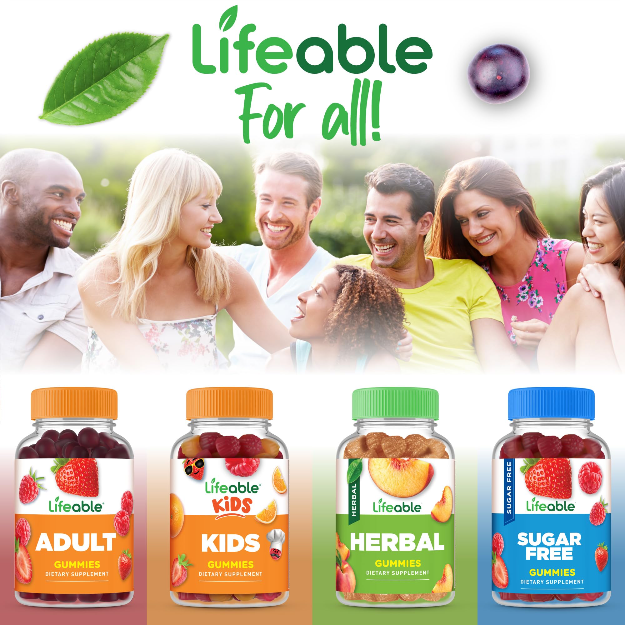Lifeable Moringa Gummies for Adults – 4000mg Moringa Extract | 60 Gummies