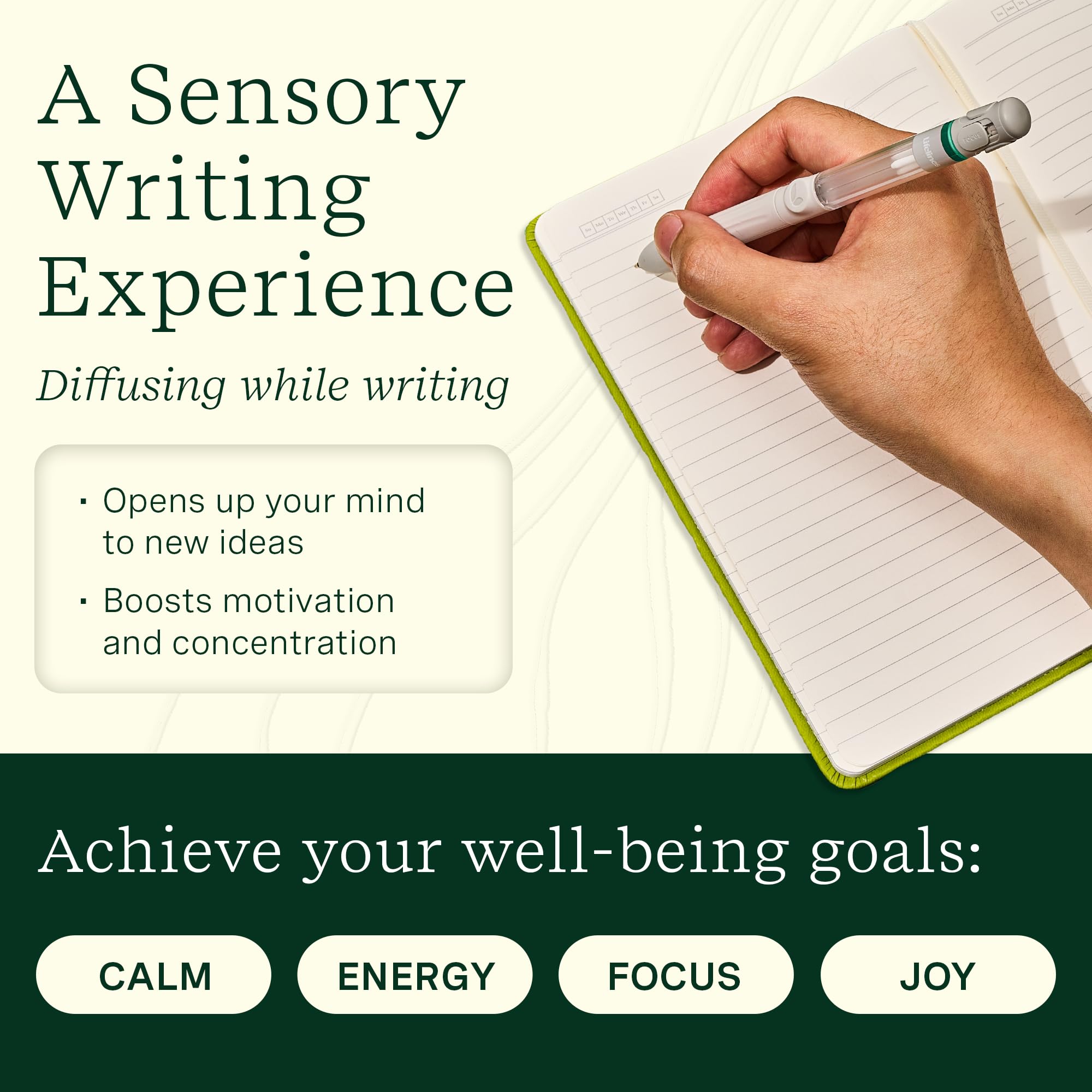 Lifelines Pen Diffuser Set – Nature's Escape 3-Pack | Aromatherapy Pens with Scented Ink Diffusion