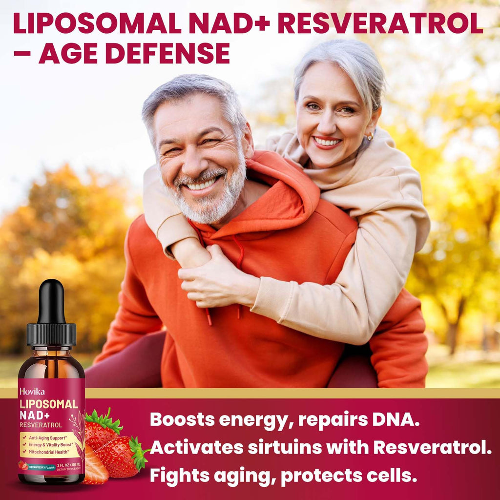 Liposomal NAD+ 1200mg with Resveratrol & Black Pepper - 2 oz