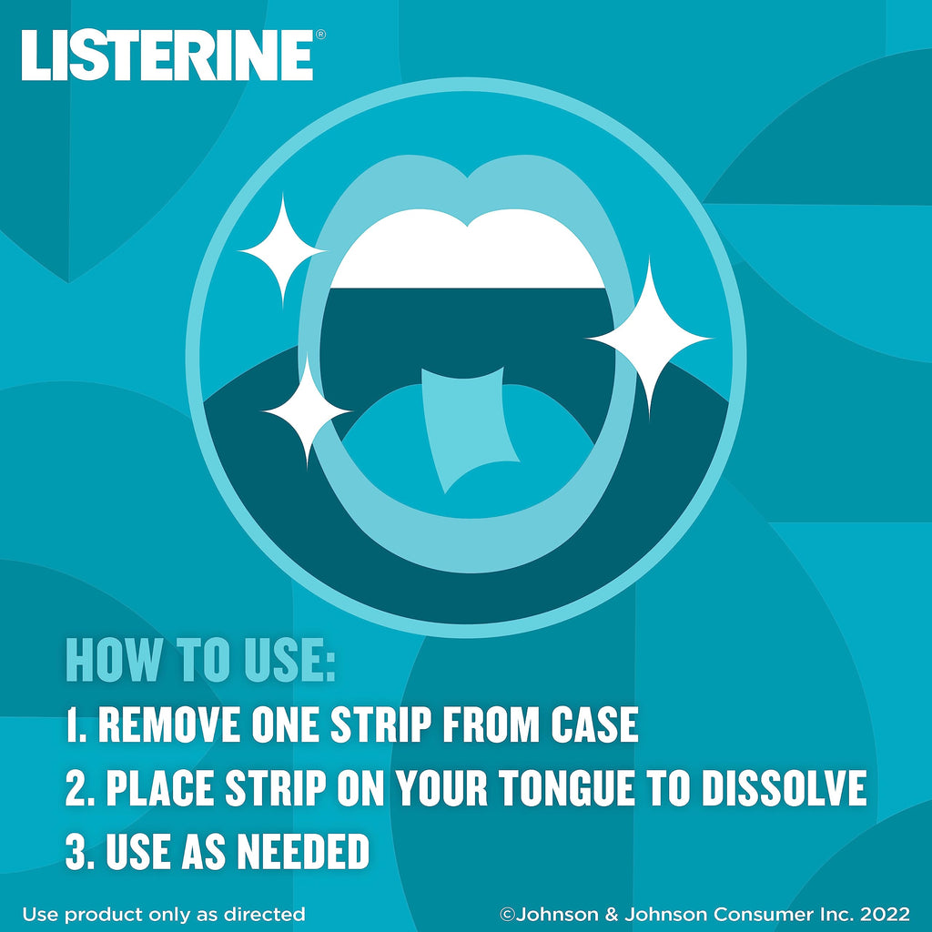 Listerine Cool Mint PocketPaks Breath Strips – 12-Pack (24 Strips Each)