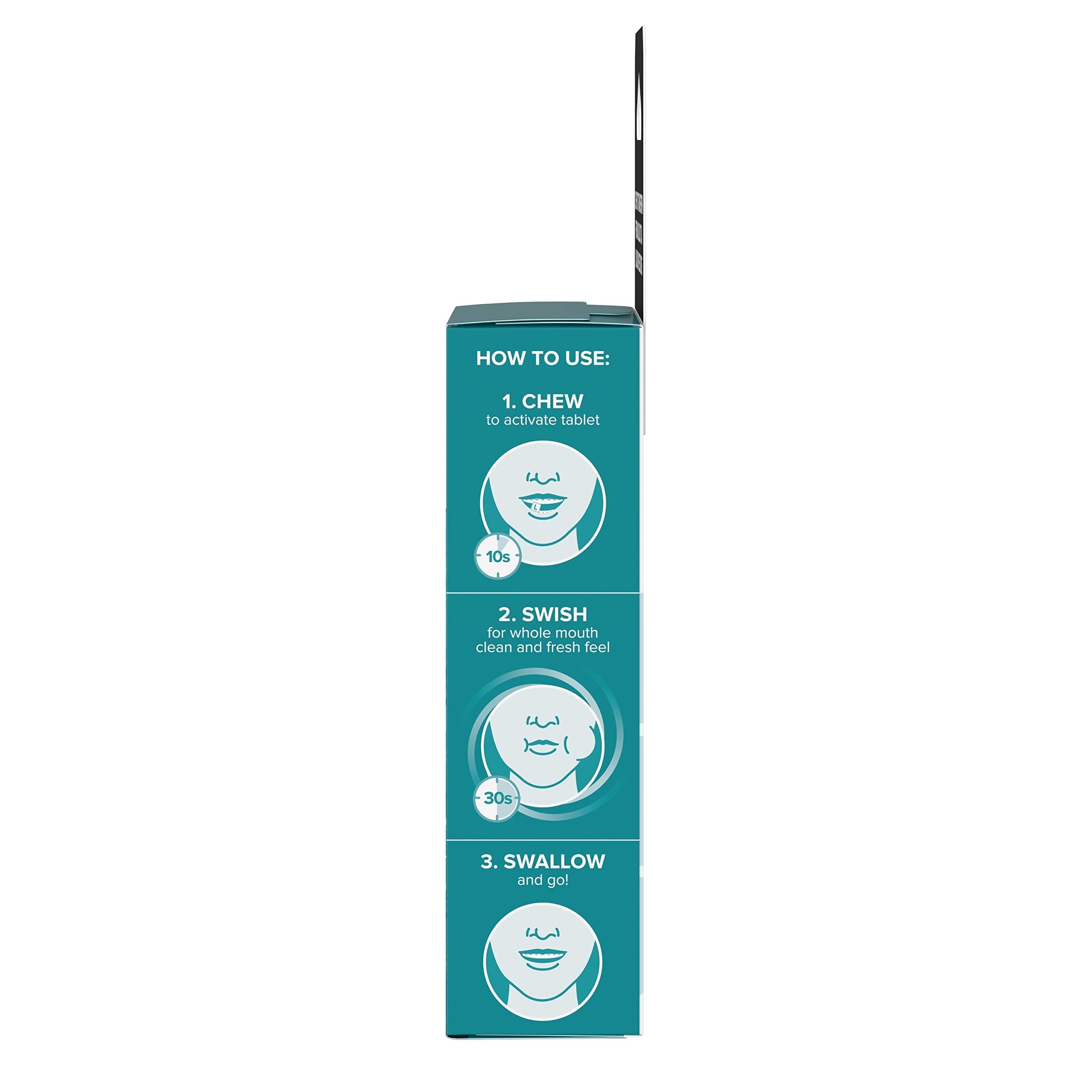 Listerine Ready! Tabs Chewable Tablets - Clean Mint, 24 Count | Fresh Breath On The Go