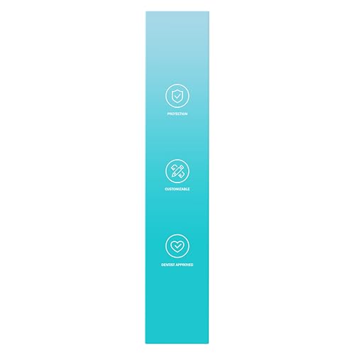 Litlcutie Mouth Guard for Grinding Teeth at Night – 4 Pack, 2 Sizes, Spearmint Green